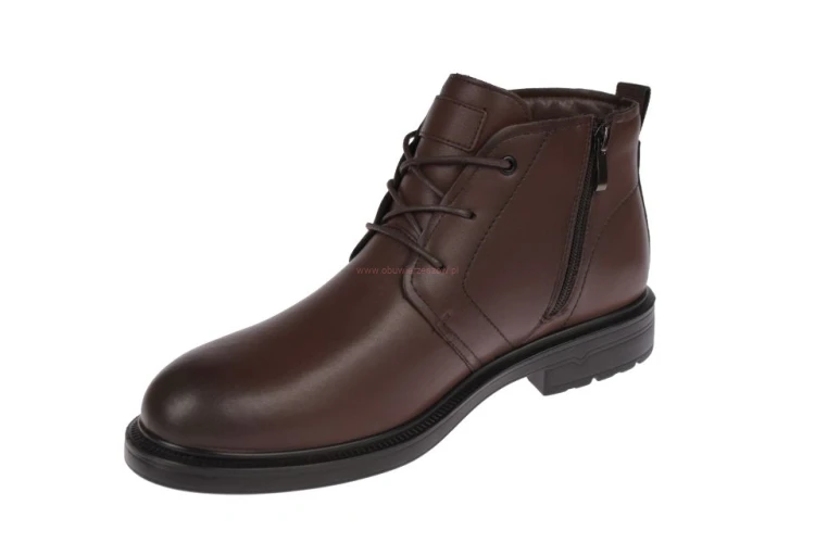 Męskie sztyblety skórzane B-4-0762 do stylizacji casual