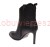 Eleganckie czarne botki damskie na 9 cm szpilce