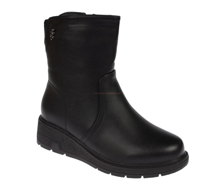 Botki damskie na suwak Skotnicki B-3-1398