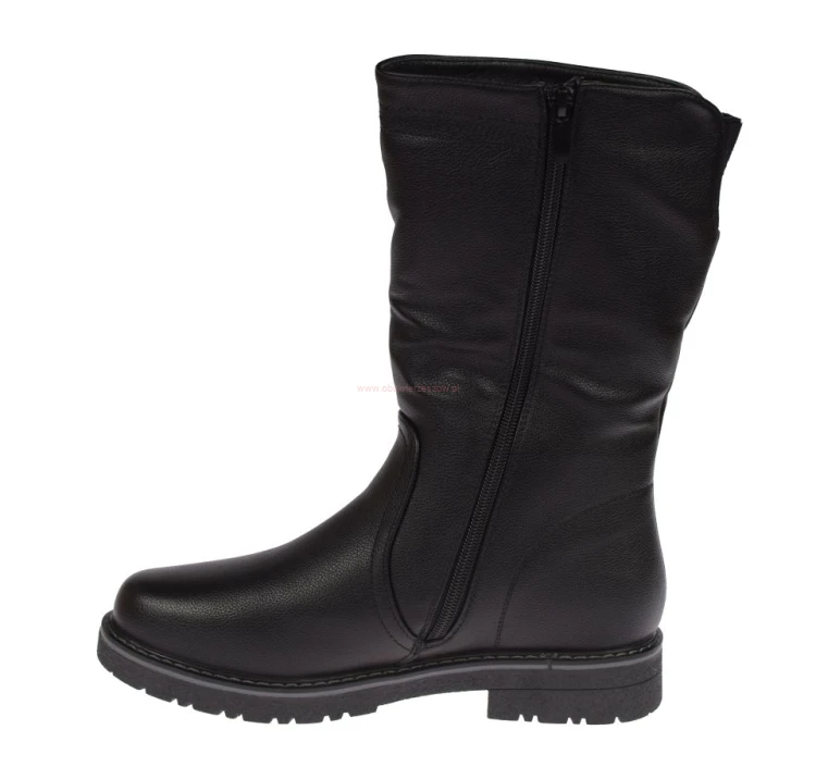 Skotnicki B-3-1429 czarne kozaki damskie wysokość 30 cm
