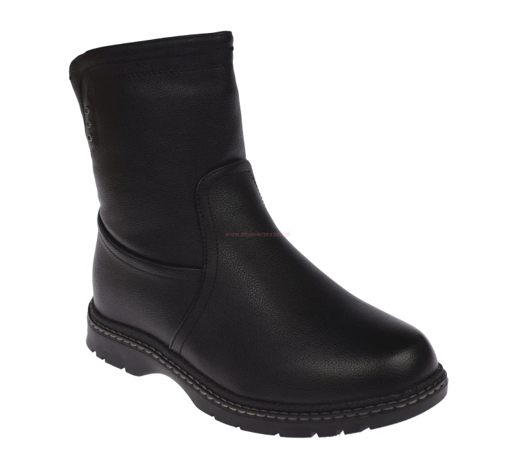 Botki damskie Skotnicki B-3-1426 czarne na platformie