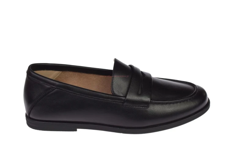Eleganckie mokasyny damskie na niskim obcasie 1,5 cm
