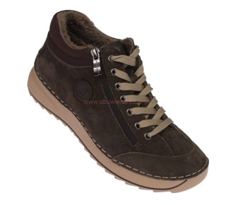 Brązowe damskie buty barefoot JK/B-3-901 ze skóry naturalnej