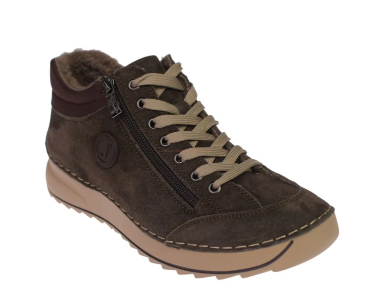 Ocieplane damskie buty barefoot JK/B-3-901 brązowe na zimę
