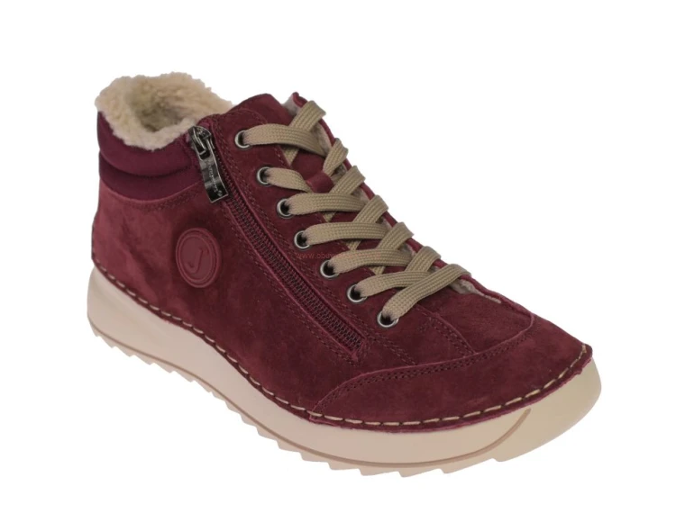 Czerwone buty barefoot damskie JK/B-3-901 z szerokim przodem