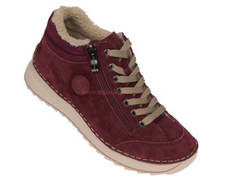 Czerwone damskie buty barefoot JK/B-3-901 ze skóry naturalnej