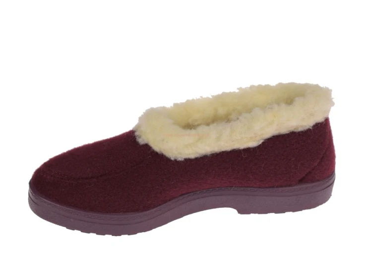 Polskie bambosze damskie Babuni 119 – lekka podeszwa PU i obcas 3 cm