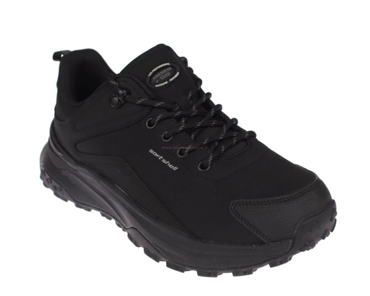 Buty trekkingowe American Club HL 224 czarne z wkładką Memory Foam