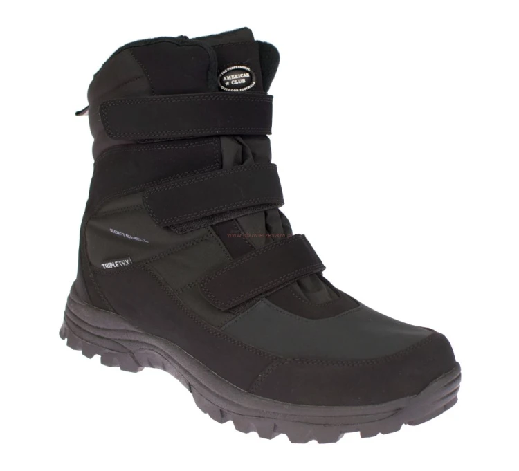 Buty zimowe męskie American SN49/24 z membraną Tripletex widok z przodu