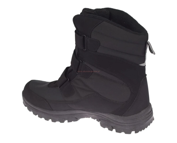 Buty po nartach męskie American Club SN49 czarne ocieplane
