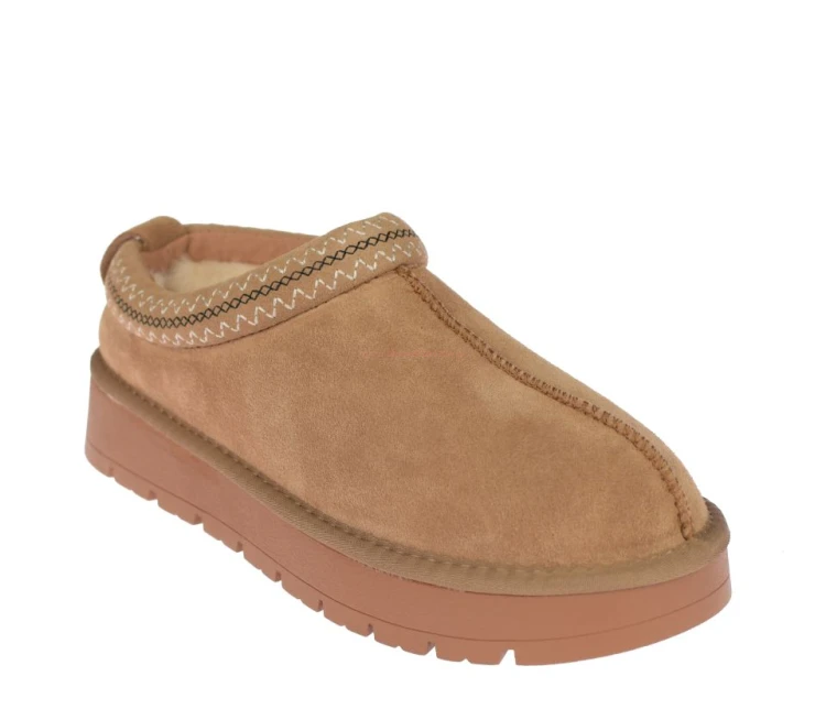 Niskie botki American Club CY187 camel – ujęcie z przodu