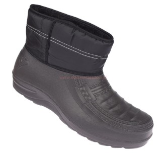 Kalosze męskie EVA 8862-8 czarne ocieplane śniegowce 17 cm