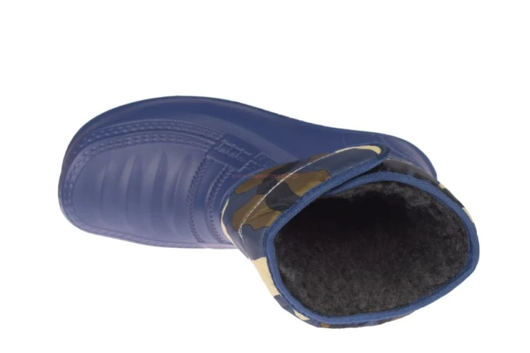 Cholewka moro z rzepem w kaloszach U52002 navy