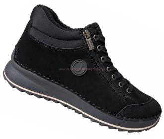 Czarne damskie buty barefoot Jankowski JK/B-3-901 ze skóry naturalnej