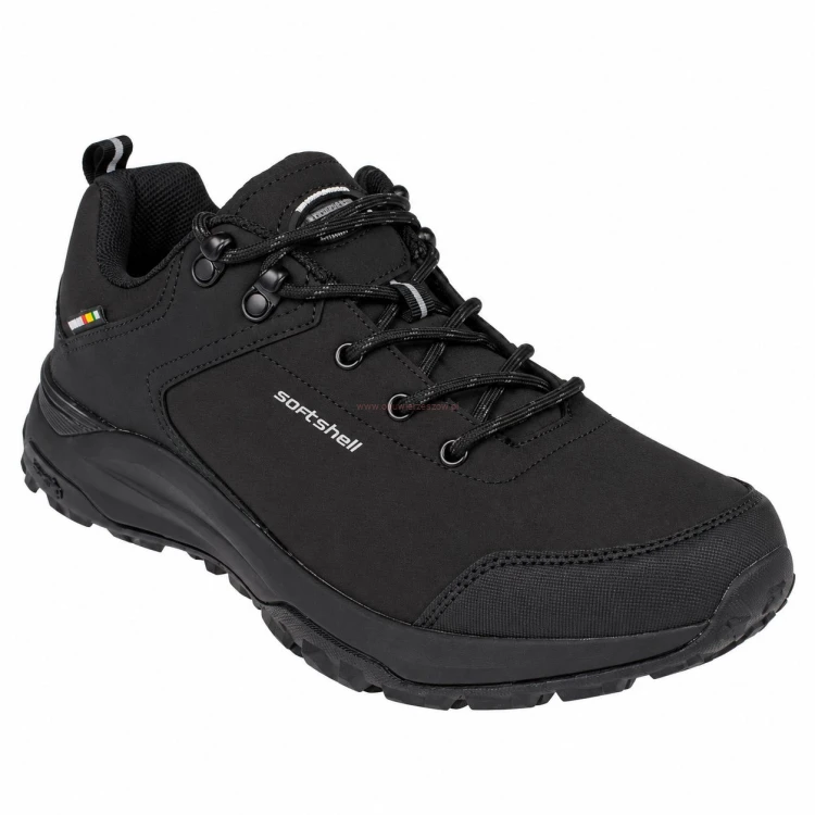 Buty trekkingowe American HL222 – zewnętrzny bok z napisem Softshell i przód