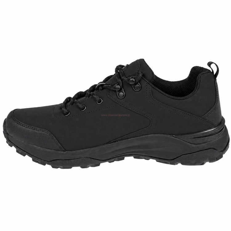 Czarne buty trekkingowe Softshell HL222 – profil wewnętrzny